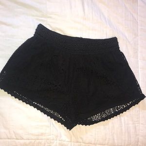 Medium Black Lace Shorts...worn once!